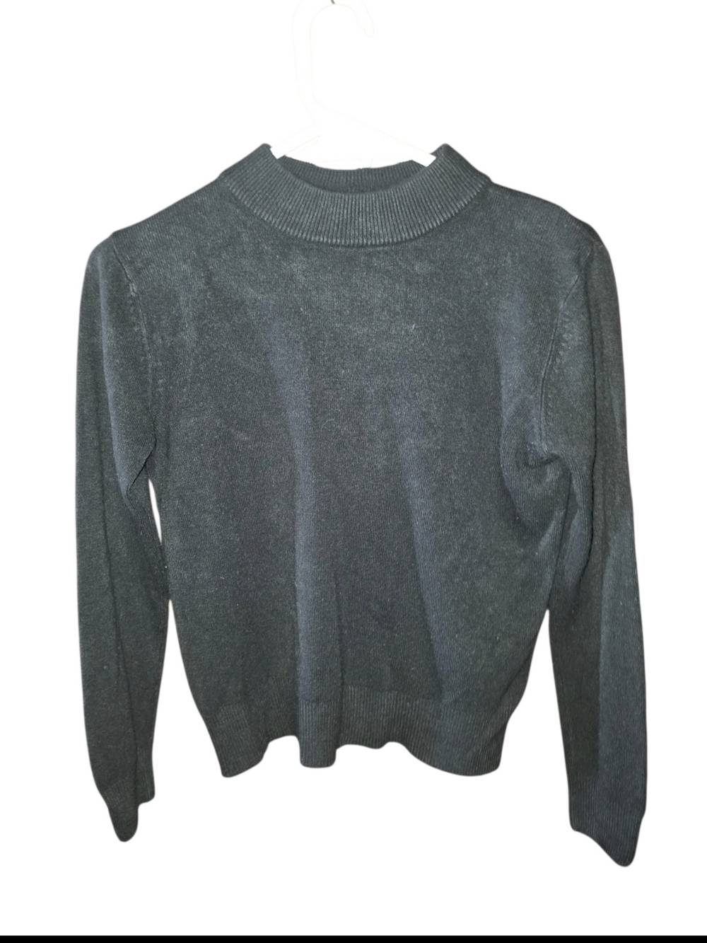 4/8/156. Sag Harbor Womens Black Mock Neck Sweater